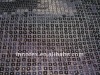 poly mesh with 4mm foursquare sequins embroidered fabric