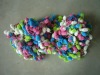 polyeser dyed fancy pompom yarn in balls