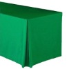 polyester Fitted Table clothes with corner pleat