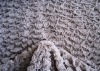polyester animail printed knitted plush fabric