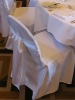 polyester banquet chair cover with cross sash on the back and fashion chair cover