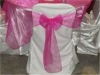 polyester banquet chair cover with organza sash and fashion chair cover