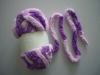 polyester bright round flocking yarn fancy yarn