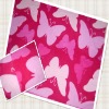 polyester butterfly  print polar  fleece fabric