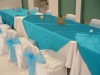 polyester chair cover and sash for weddings