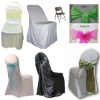 polyester chair cover folding banquet chair cover spandex chair covers, self tie chair covers,sashes