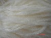 polyester chenille yarn raw white in hank