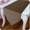 polyester/cotton brown simple table runner