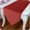 polyester/cotton red simple table runner