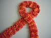 polyester dyed pigtail yarn for knitting scarf