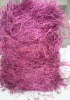 polyester dyed pine feather yarn in cones or balls