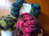 polyester dyed track yarn for knitting in ball style
