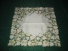 polyester embroidered cutwork tablecloth