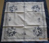 polyester embroidered pintuck tablecloth