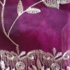 polyester embroidery organza  fabric
