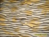 polyester  fabric/plush fabric with tiger stripe printed