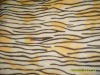 polyester fabric/plush fabric with tiger stripe printed