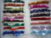 polyester feather hand knitting yarn color sample