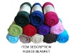 polyester fleece plaid blanket