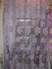 polyester floral burnout organza window sheer curtain gauze