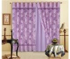 polyester floral burnout organza window voile curtain gauze