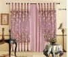 polyester floral burnout organza window voile curtain gauze