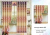 polyester floral dobby jacquard printed loop window curtain