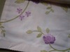 polyester floral printed decoration hometextile linen curtain fabric