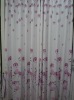 polyester floral printed living room window curtain