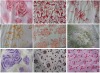 polyester flower super soft taped fabric