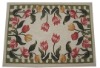 polyester hook tulip mat