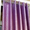 polyester jacquard blackout bedroom curtain