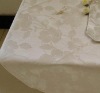 polyester jacquard tablecloth