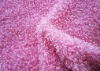 polyester knitted plush fabric/curly polyester fabric