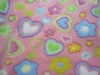 polyester knitted print coral fleece fabric