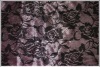 polyester knitting fabric and nylon lace combine fabric fashion embroidery lace fabric