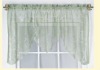 polyester lace caffee net curtains (SWAG TOPPER)