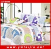 polyester letter printing beddding set/good quality bedclothes