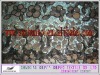 polyester mesh with all over flowers spangle embroidery fabric
