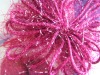 polyester metallic feather fancy yarn