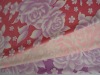 polyester micro velvet/velboa cushion fabric