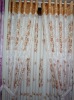 polyester modern printed floral decoration living room loop window fabric curtain
