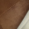 polyester new style chocolate color fabric with TC back for sofa