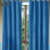 polyester plain dyed blackout seaside style curtain