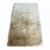 polyester  plain shaggy rug