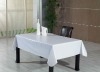 polyester plain white tablecloth for banquet