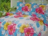 polyester printed bed sheet / printed bedding set fabric