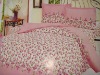 polyester printed bedding set bed cover bed sheet / micro fabric / peach skin