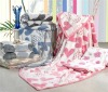 polyester printed  coral fleece blanket for home