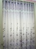 polyester printed floral living room decoration eyelet window curtain
